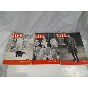 Life Magazine Lot Of 3, 1936, 1937 Ephemera